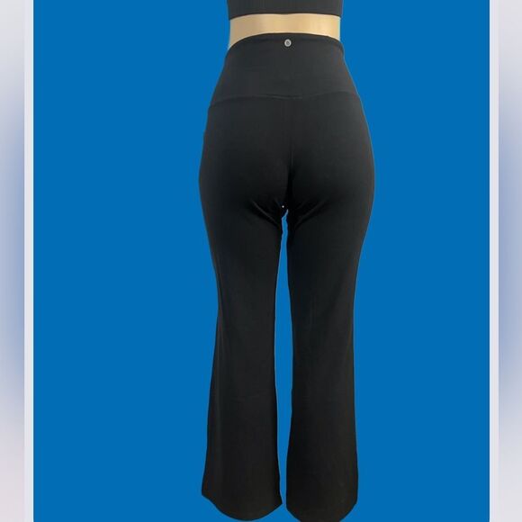 Victorias Secret Cotton High Waist Regular Length Flare leg leggings black XL - Picture 2 of 5